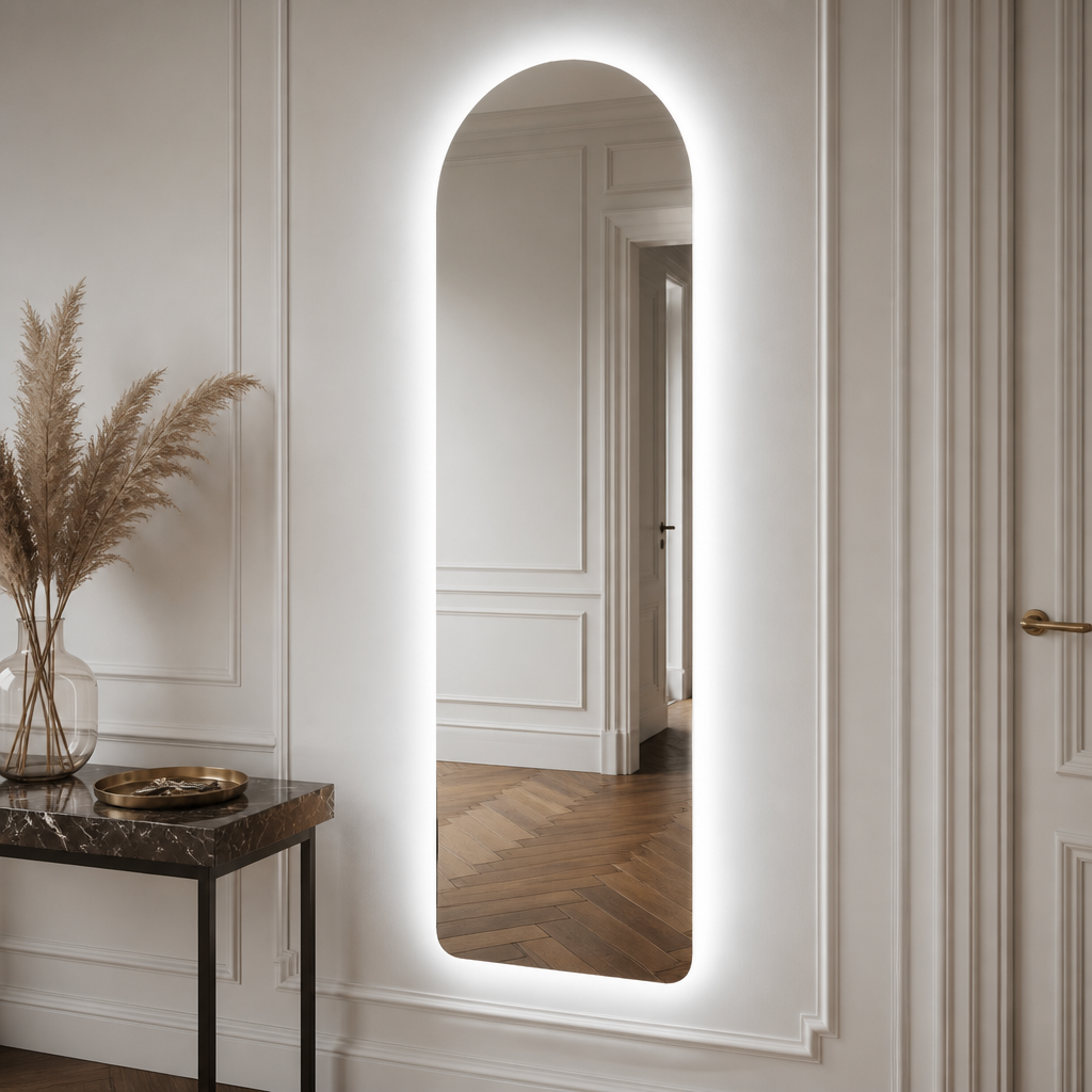 Miroir Arqué LED Mural