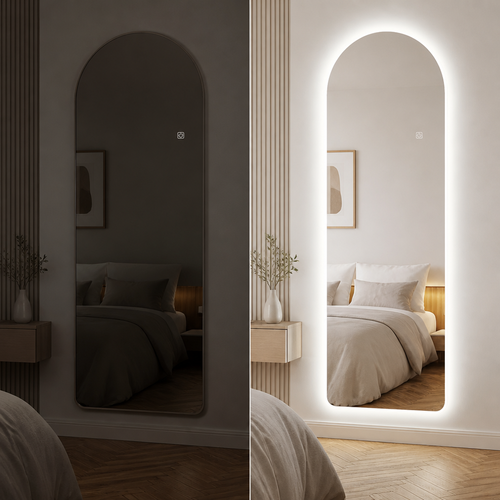 Miroir Arqué LED Mural
