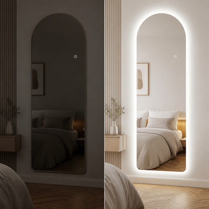 Miroir Arqué LED Mural