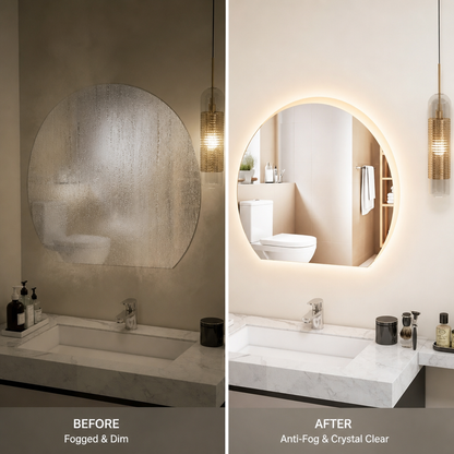 Miroir LED Demi-Lune