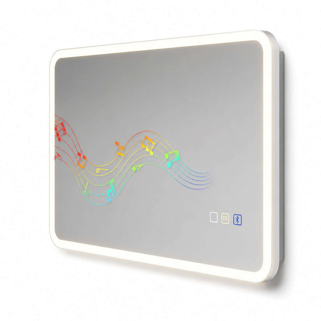 Miroir LED Bluetooth HOMCOM