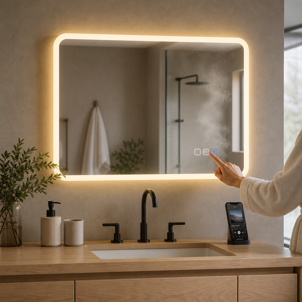 Miroir LED Bluetooth