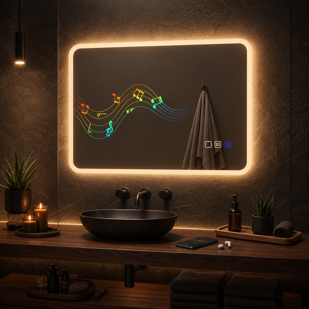Miroir LED Bluetooth