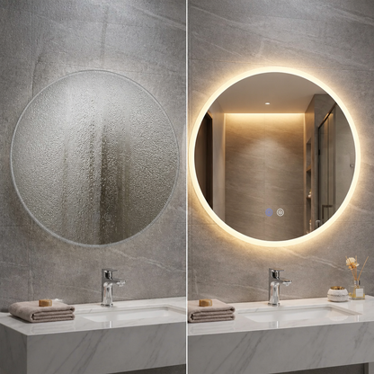 Miroir LED Rond Anti-Buée