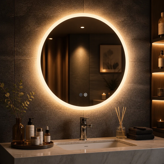 Miroir LED Rond Anti-Buée