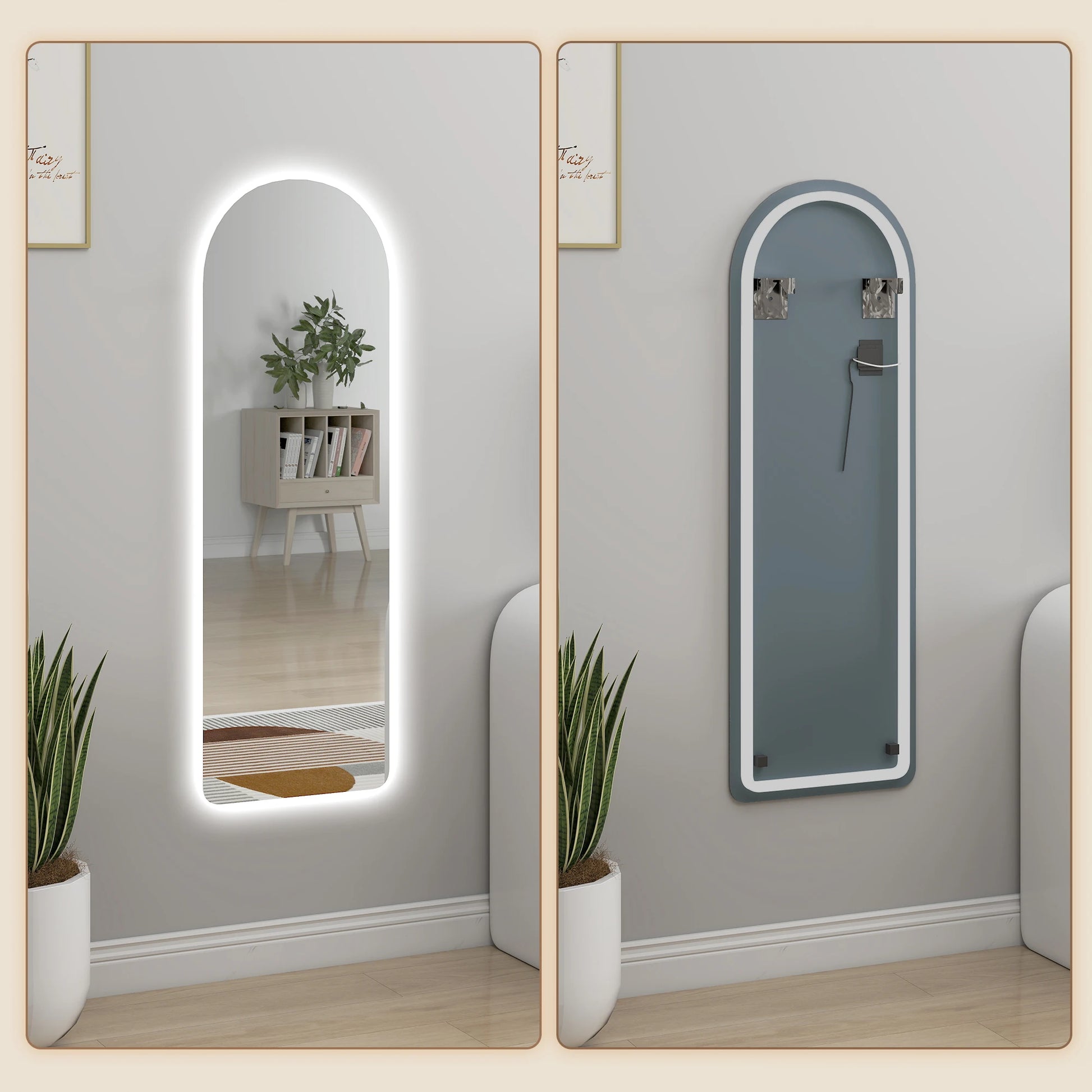 Miroir Arqué LED Mural