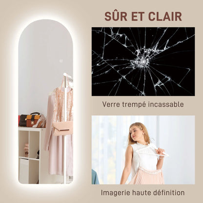 Miroir Arqué LED Mural